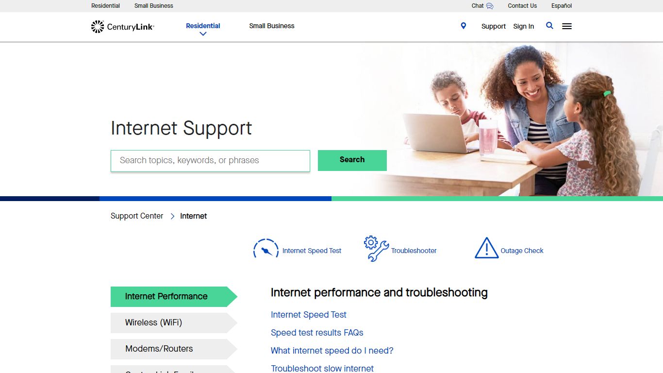 Internet Support | CenturyLink
